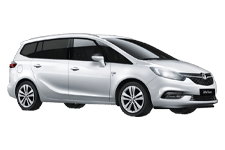 Car Hire Bognor Regis - Vauxhall Zafira 5 + 2 - Minibus hire Bognor regis